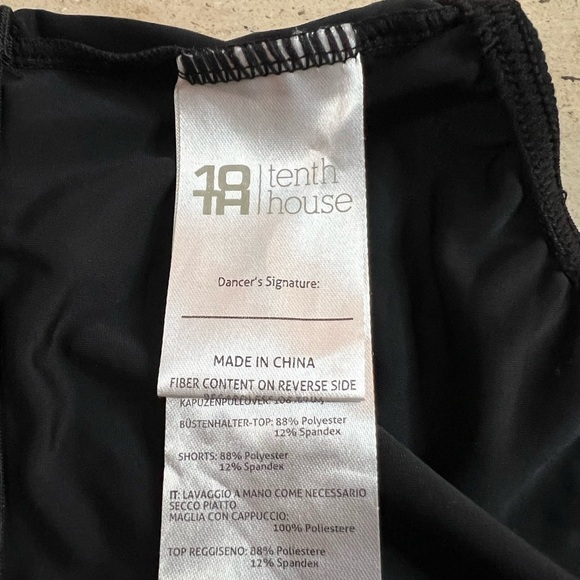 Tenth House Small Adult Black Dancewear Top - Picture 4 of 6